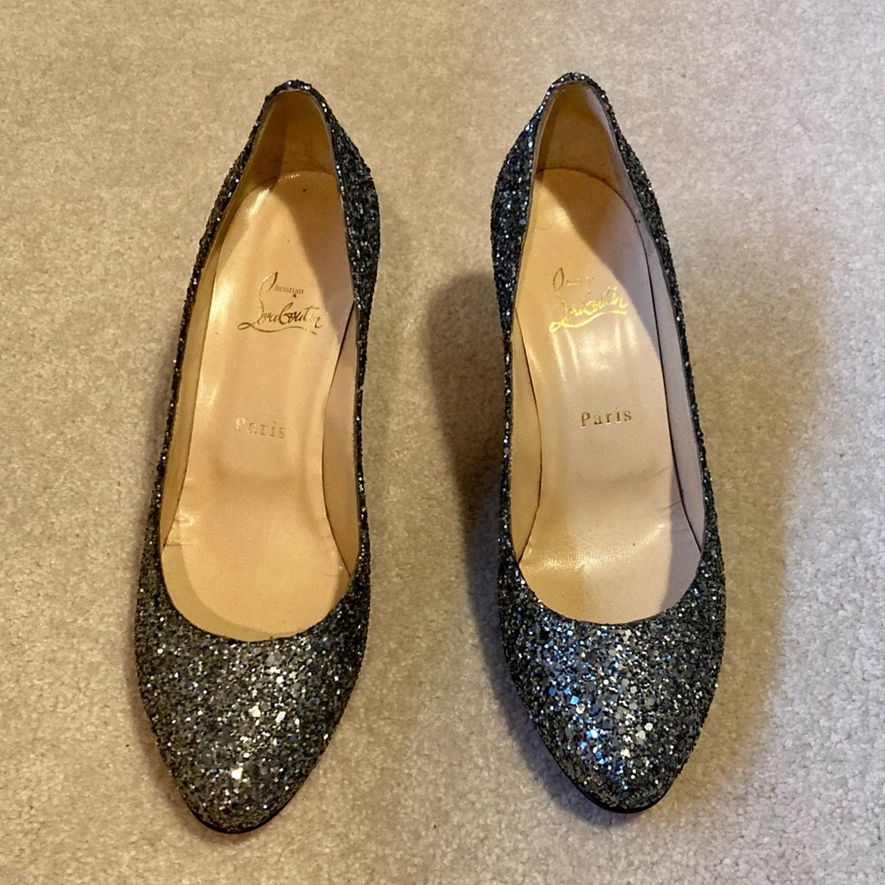 NWOB Christian Louboutin Glitter Pumps